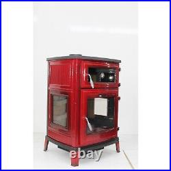 Enamel coating cast iron wood burning stove, cook stove, stove with oven