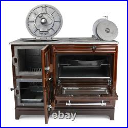 Enameled Cast Iron Wood Burning Stove With Oven, Cooker Stove & NO Customs Duty