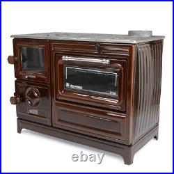 Enameled Cast Iron Wood Burning Stove With Oven, Cooker Stove & NO Customs Duty