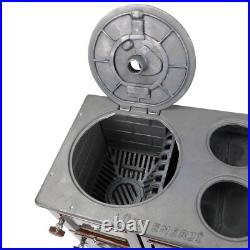 Enameled Cast Iron Wood Burning Stove With Oven, Cooker Stove & NO Customs Duty