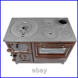 Enameled Cast Iron Wood Burning Stove With Oven, Cooker Stove & NO Customs Duty