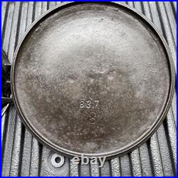 Erie Cast Iron Dutch Oven 833 # 8 Matching Flat Lid 837 Antique Vintage Griswold Erie Cast Iron Dutch Oven 833 # 8 Matching Flat Lid 837 Antique Vintage Griswold