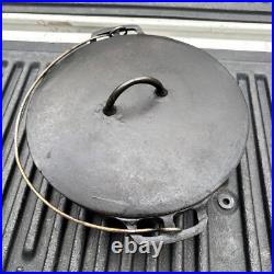 Erie Cast Iron Dutch Oven 833 # 8 Matching Flat Lid 837 Antique Vintage Griswold Erie Cast Iron Dutch Oven 833 # 8 Matching Flat Lid 837 Antique Vintage Griswold