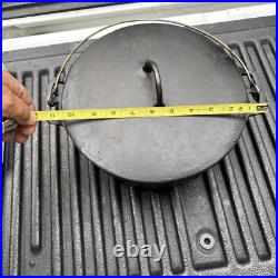 Erie Cast Iron Dutch Oven 833 # 8 Matching Flat Lid 837 Antique Vintage Griswold Erie Cast Iron Dutch Oven 833 # 8 Matching Flat Lid 837 Antique Vintage Griswold