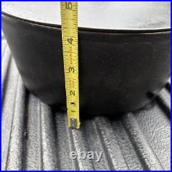 Erie Cast Iron Dutch Oven 833 # 8 Matching Flat Lid 837 Antique Vintage Griswold Erie Cast Iron Dutch Oven 833 # 8 Matching Flat Lid 837 Antique Vintage Griswold