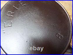 Erie (Griswold) Tamper Maker's Mark #8 / 10-1/2 Cast Iron Skillet, Restored