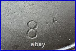 Erie (Pre-Griswold) Deep Cast Iron Skillet #8 732 Vintage Restored Rare