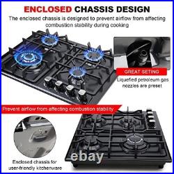 Estufa Estufas de Gas Con 4 Quemadores Para Cocina Freidora Gas Cooktop Cooker