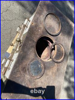 European cast iron stove with decorative tiles European cast iron stove with decorative tiles