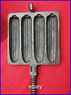 Excellent Wagner Cast Iron Krusty Korn Sausage Pan Maker Tall Base Bail Handle Excellent Wagner Cast Iron Krusty Korn Sausage Pan Maker Tall Base Bail Handle