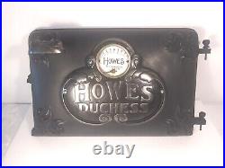 Fancy Antique Howes Duchess Cast Iron Wood Stove Oven Door Clean