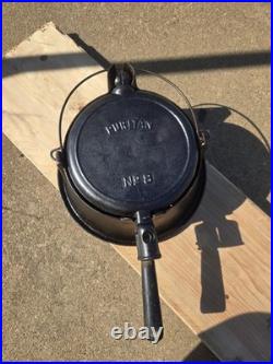 Favorite Stove And Range, Puritan No. 8 Waffle Iron with HIGH Base. Restored