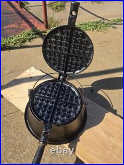 Favorite Stove And Range, Puritan No. 8 Waffle Iron with HIGH Base. Restored