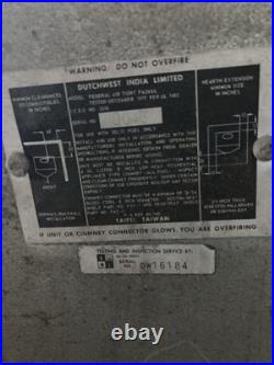 Federal Airtight Wood Burning Stove Model FA226L