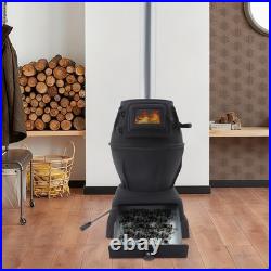 Fireplace Hot Tent Stove Wood Burning Stove Heating Cooking Stove withSide Window