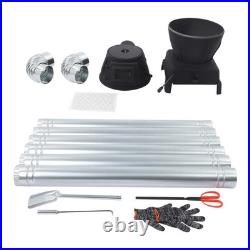 Fireplace Hot Tent Stove Wood Burning Stove Heating Cooking Stove withSide Window