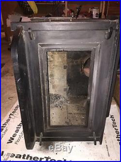 Fisher Grandpa Bear Wood Burning Cast Iron Stove (Fireplace Double Door Model)