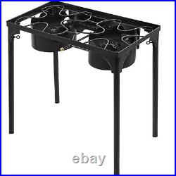 Flat Top Griddle Grill Double Burner Stove 2-Burners 32x17 Stainless Steel