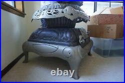 Florence 151 Antique Parlor Cast Iron Wood Stove Heater Pot Belly Revival 62