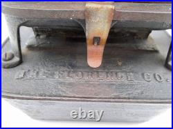 Florence Co Puritan Cast Iron Kerosene Lamp Stove Sad Iron Heater Florence Mass