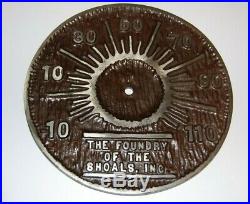 Foundry of the Shoals Cast Iron Thermometer Martin King Stove Florence Alabama