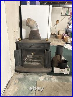 Franklin Cast Iron Wood Burning Stove 1950's