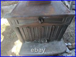 Franklin Wood Burning Stove Fireplace Cast Iron Warming Warmth Hot