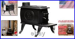 Freestanding Cast Iron Wood Stove 23 High, Heats Up to 900 Sq Ft Efficiently Freestanding Cast Iron Wood Stove 23 High, Heats Up to 900 Sq Ft Efficiently