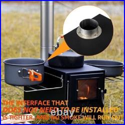 Freestanding Wood Stove with Detachable Chimney