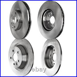 Front and Rear Disc Brake Rotors For 2012-2015 Land Rover Range Rover Evoque