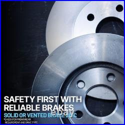 Front and Rear Disc Brake Rotors For 2012-2015 Land Rover Range Rover Evoque