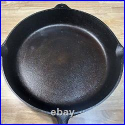 Fully Restored Birmingham Stove Range #14 BSR Century Cast Iron Skillet 15