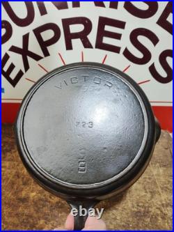 Fully Restored GRISWOLD Victor CAST IRON Skillet Pan #9 SKILLET 11 Seasoned