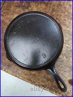 Fully Restored GRISWOLD Victor CAST IRON Skillet Pan #9 SKILLET 11 Seasoned