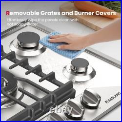 GASLAND 30 In. Gas Cooktop 5 Italy Sealed Burner Cast Iron? Stove Gas Hob NG/LPG