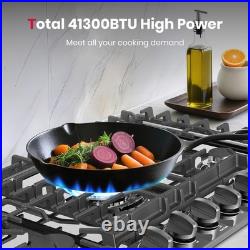 GASLAND 30 In. Gas Cooktop & Griddle 5 Burner Stovetop 120V NG/LPG CSA Certified