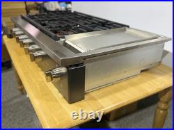 GE Cafe 48 Inch Wide 6 Burner Natural Gas Rangetop with Griddle