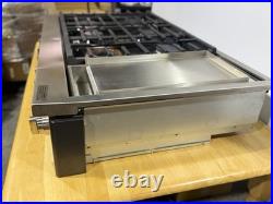 GE Cafe 48 Inch Wide 6 Burner Natural Gas Rangetop with Griddle