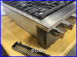 GE Cafe 48 Inch Wide 6 Burner Natural Gas Rangetop with Griddle