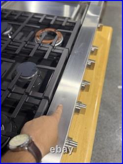 GE Cafe 48 Inch Wide 6 Burner Natural Gas Rangetop with Griddle