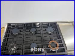 GE Cafe 48 Inch Wide 6 Burner Natural Gas Rangetop with Griddle