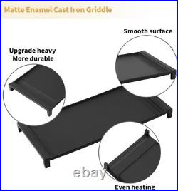 GE Cast Iron Cooktop Griddle 19.5L x 9.5W Even Heat Distribution