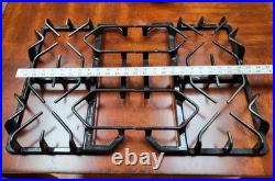 GE Gas Stove #JGSP28BEK2BB Two (2) Grates Preowned Part #WB31T10111 Cast Iron GE Gas Stove #JGSP28BEK2BB Two (2) Grates Preowned Part #WB31T10111 Cast Iron