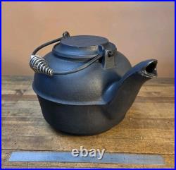 GORGEOUS Antique Chattanooga Star #8 Cast Iron Kettle Woodstove Swivel Lid? USA