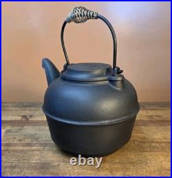 GORGEOUS Antique Chattanooga Star #8 Cast Iron Kettle Woodstove Swivel Lid? USA