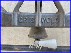 GRISWOLD 203 CAST IRON Stove 3 Burner Camp Stove RARE Vintage RUSTIC Primitive