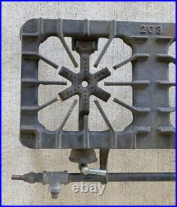 GRISWOLD 203 CAST IRON Stove 3 Burner Camp Stove RARE Vintage RUSTIC Primitive