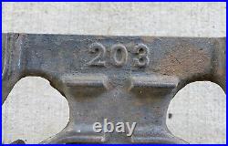 GRISWOLD 203 CAST IRON Stove 3 Burner Camp Stove RARE Vintage RUSTIC Primitive