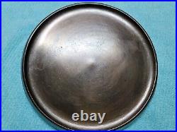 GRISWOLD ERIE Cast Iron GRIDDLE # 8 SLANT LOGO 738 EARLY SINGLE HOLE HANDLE