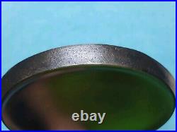 GRISWOLD ERIE Cast Iron GRIDDLE # 8 SLANT LOGO 738 EARLY SINGLE HOLE HANDLE